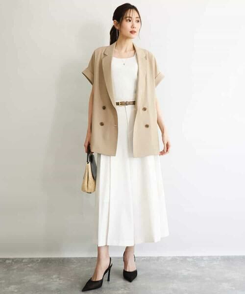 MK MICHEL KLEIN / エムケーミッシェルクラン その他パンツ | [UVカット/洗える]ストレッチ タックガウチョパンツ | 詳細10