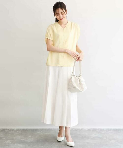 MK MICHEL KLEIN / エムケーミッシェルクラン その他パンツ | [UVカット/洗える]ストレッチ タックガウチョパンツ | 詳細14