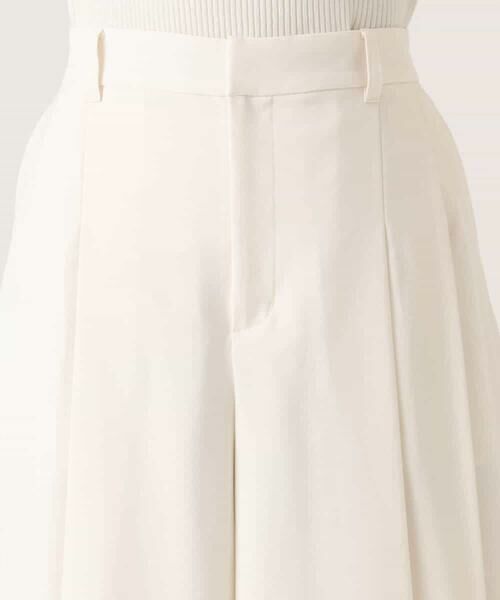 MK MICHEL KLEIN / エムケーミッシェルクラン その他パンツ | [UVカット/洗える]ストレッチ タックガウチョパンツ | 詳細30