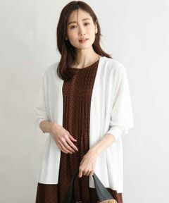 MK MICHEL KLEIN / エムケーミッシェルクラン カーディガン・ボレロ | [接触冷感/洗える]ミドル丈着流しカーディガン