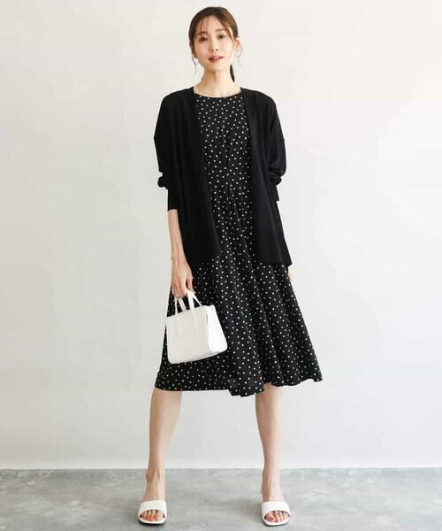 MK MICHEL KLEIN / エムケーミッシェルクラン カーディガン・ボレロ | [接触冷感/洗える]ミドル丈着流しカーディガン | 詳細10