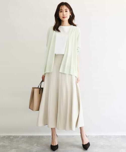 MK MICHEL KLEIN / エムケーミッシェルクラン カーディガン・ボレロ | [接触冷感/洗える]ミドル丈着流しカーディガン | 詳細12