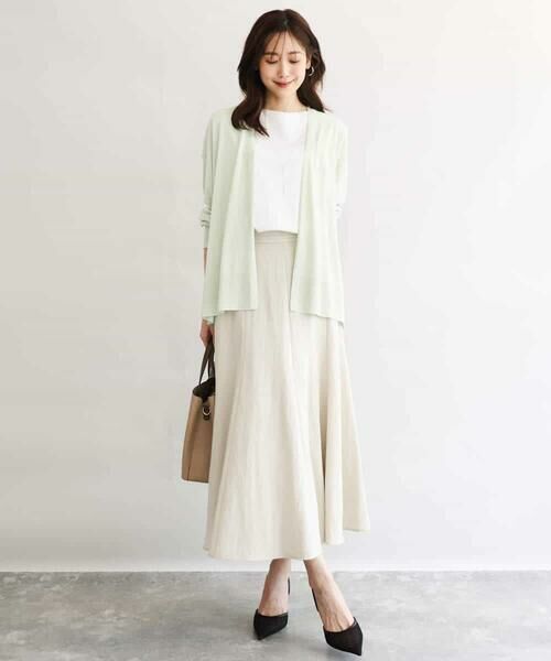 MK MICHEL KLEIN / エムケーミッシェルクラン カーディガン・ボレロ | [接触冷感/洗える]ミドル丈着流しカーディガン | 詳細14