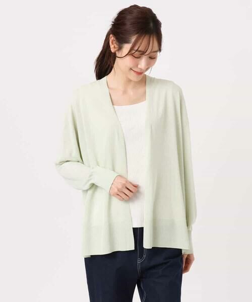 MK MICHEL KLEIN / エムケーミッシェルクラン カーディガン・ボレロ | [接触冷感/洗える]ミドル丈着流しカーディガン | 詳細15