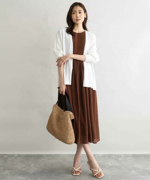 MK MICHEL KLEIN / エムケーミッシェルクラン カーディガン・ボレロ | [接触冷感/洗える]ミドル丈着流しカーディガン | 詳細2