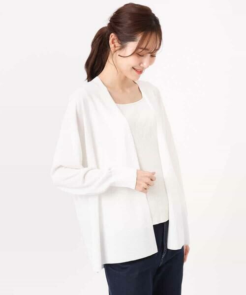MK MICHEL KLEIN / エムケーミッシェルクラン カーディガン・ボレロ | [接触冷感/洗える]ミドル丈着流しカーディガン | 詳細22