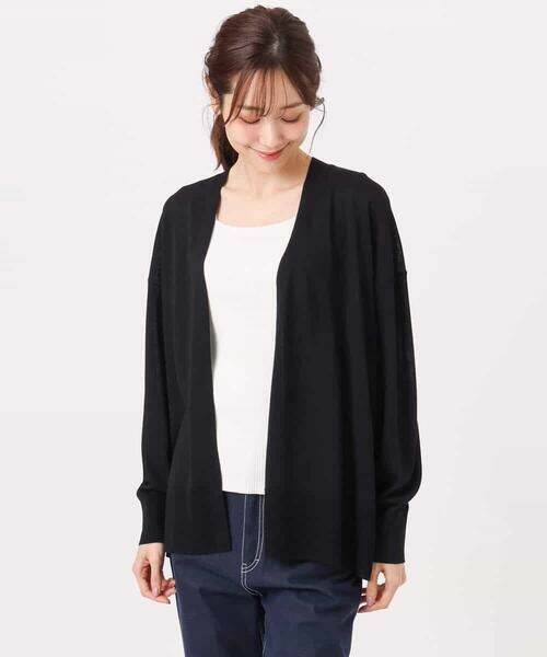 MK MICHEL KLEIN / エムケーミッシェルクラン カーディガン・ボレロ | [接触冷感/洗える]ミドル丈着流しカーディガン | 詳細24