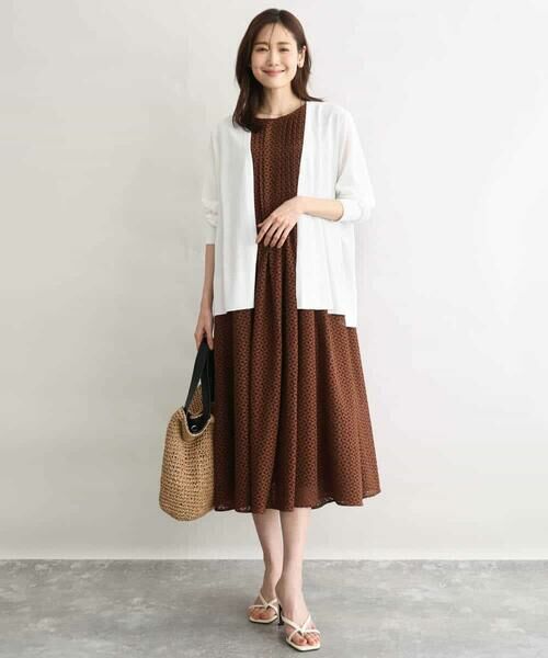 MK MICHEL KLEIN / エムケーミッシェルクラン カーディガン・ボレロ | [接触冷感/洗える]ミドル丈着流しカーディガン | 詳細4