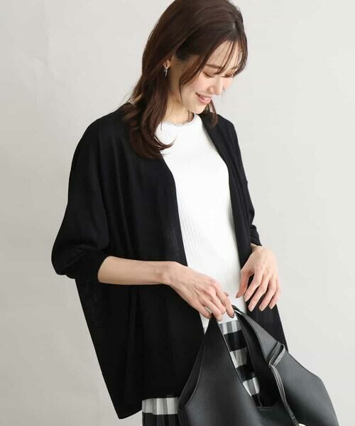 MK MICHEL KLEIN / エムケーミッシェルクラン カーディガン・ボレロ | [接触冷感/洗える]ミドル丈着流しカーディガン | 詳細5