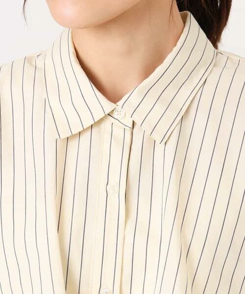 MK MICHEL KLEIN / エムケーミッシェルクラン シャツ・ブラウス | ティアードフリルストライプ柄シャツブラウス/洗える | 詳細16