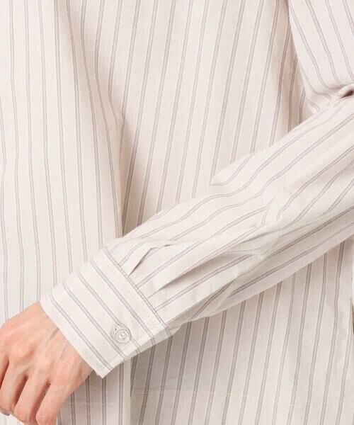 MK MICHEL KLEIN / エムケーミッシェルクラン シャツ・ブラウス | クロップド丈コットンストライプシャツブラウス/洗える | 詳細18