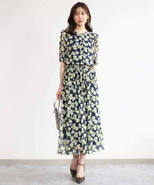 MK MICHEL KLEIN / エムケーミッシェルクラン シャツ・ブラウス | [洗える]アートフラワープリント シフォンブラウス | 詳細19