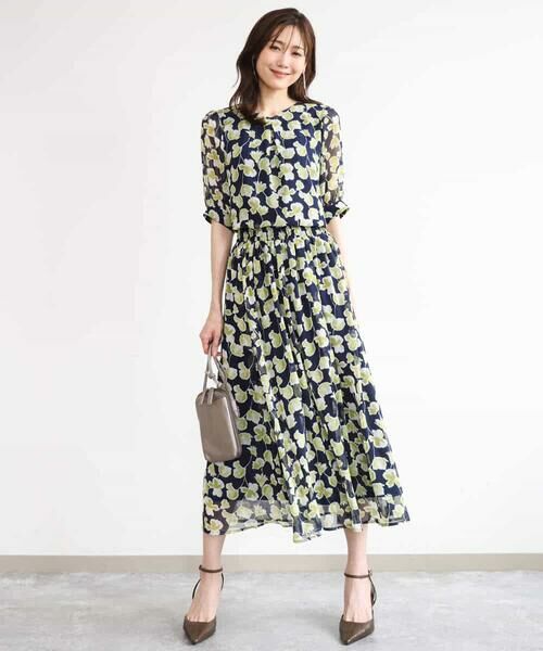 MK MICHEL KLEIN / エムケーミッシェルクラン シャツ・ブラウス | [洗える]アートフラワープリント シフォンブラウス | 詳細20