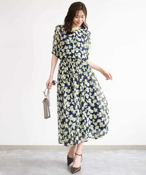 MK MICHEL KLEIN / エムケーミッシェルクラン シャツ・ブラウス | [洗える]アートフラワープリント シフォンブラウス | 詳細21