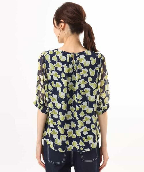 MK MICHEL KLEIN / エムケーミッシェルクラン シャツ・ブラウス | [洗える]アートフラワープリント シフォンブラウス | 詳細24