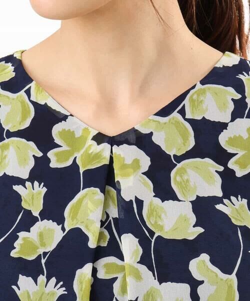 MK MICHEL KLEIN / エムケーミッシェルクラン シャツ・ブラウス | [洗える]アートフラワープリント シフォンブラウス | 詳細25