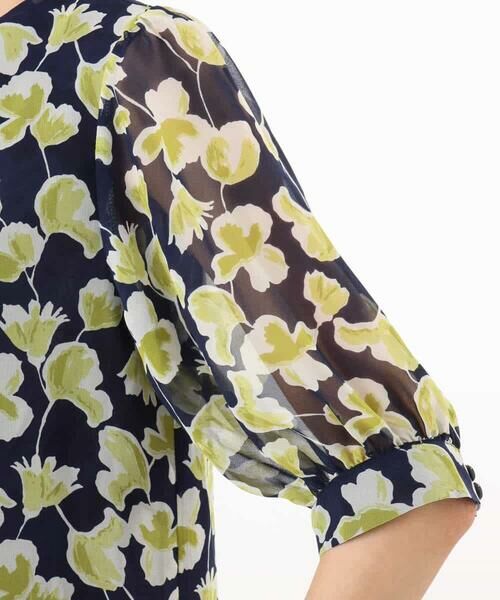 MK MICHEL KLEIN / エムケーミッシェルクラン シャツ・ブラウス | [洗える]アートフラワープリント シフォンブラウス | 詳細27