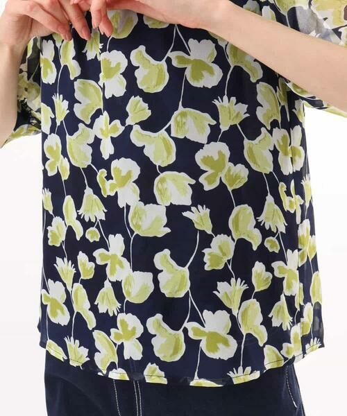 MK MICHEL KLEIN / エムケーミッシェルクラン シャツ・ブラウス | [洗える]アートフラワープリント シフォンブラウス | 詳細28