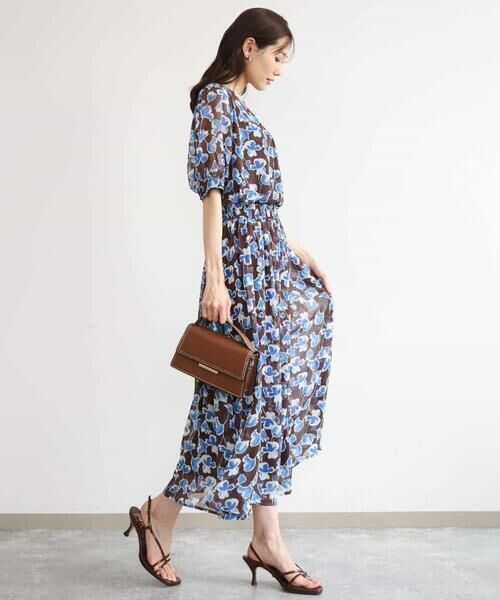 MK MICHEL KLEIN / エムケーミッシェルクラン シャツ・ブラウス | [洗える]アートフラワープリント シフォンブラウス | 詳細5