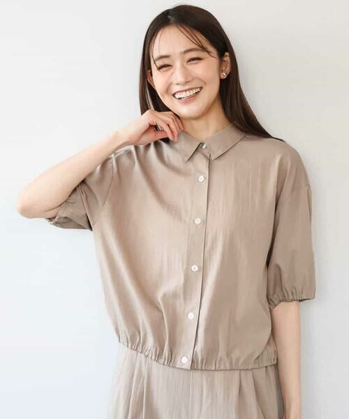 MK MICHEL KLEIN / エムケーミッシェルクラン シャツ・ブラウス | [接触冷感/洗える]クロップド丈シャツ | 詳細15