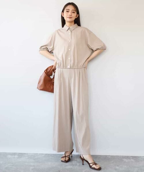 MK MICHEL KLEIN / エムケーミッシェルクラン シャツ・ブラウス | [接触冷感/洗える]クロップド丈シャツ | 詳細16