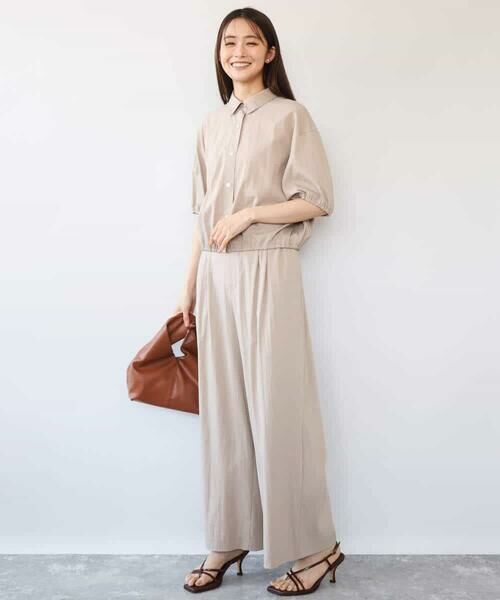 MK MICHEL KLEIN / エムケーミッシェルクラン シャツ・ブラウス | [接触冷感/洗える]クロップド丈シャツ | 詳細17