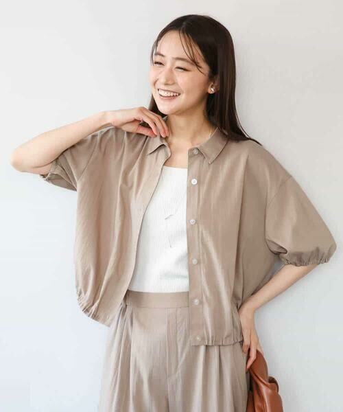 MK MICHEL KLEIN / エムケーミッシェルクラン シャツ・ブラウス | [接触冷感/洗える]クロップド丈シャツ | 詳細18