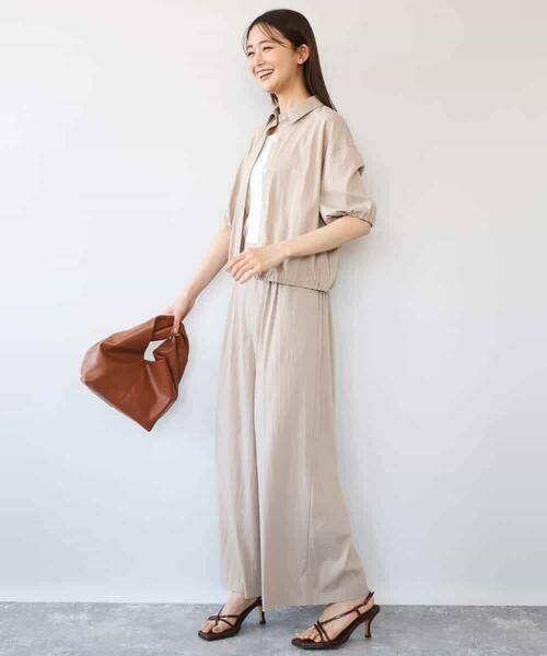 MK MICHEL KLEIN / エムケーミッシェルクラン シャツ・ブラウス | [接触冷感/洗える]クロップド丈シャツ | 詳細22