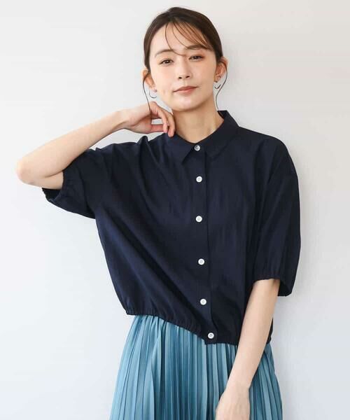 MK MICHEL KLEIN / エムケーミッシェルクラン シャツ・ブラウス | [接触冷感/洗える]クロップド丈シャツ | 詳細6