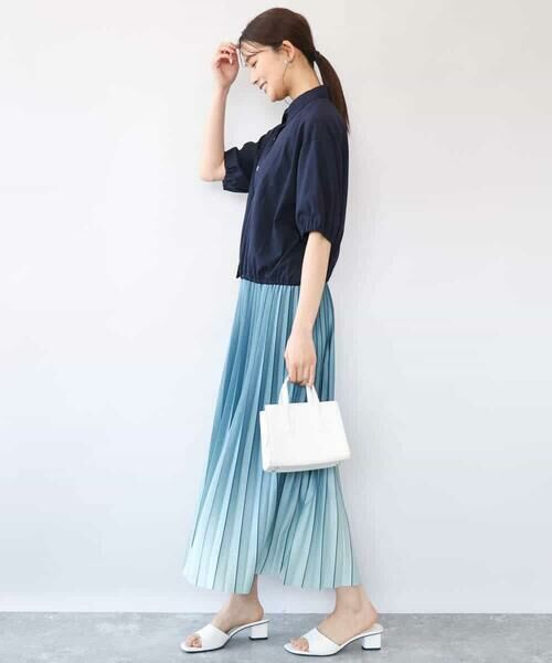 MK MICHEL KLEIN / エムケーミッシェルクラン シャツ・ブラウス | [接触冷感/洗える]クロップド丈シャツ | 詳細8