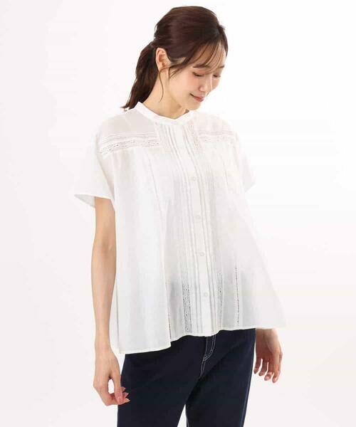 MK MICHEL KLEIN / エムケーミッシェルクラン シャツ・ブラウス | [洗える]オーガニックコットン デザインブラウス | 詳細10