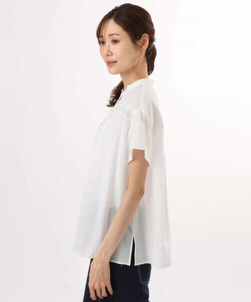 MK MICHEL KLEIN / エムケーミッシェルクラン シャツ・ブラウス | [洗える]オーガニックコットン デザインブラウス | 詳細11