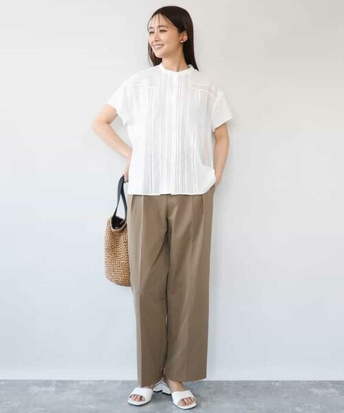 MK MICHEL KLEIN / エムケーミッシェルクラン シャツ・ブラウス | [洗える]オーガニックコットン デザインブラウス | 詳細7