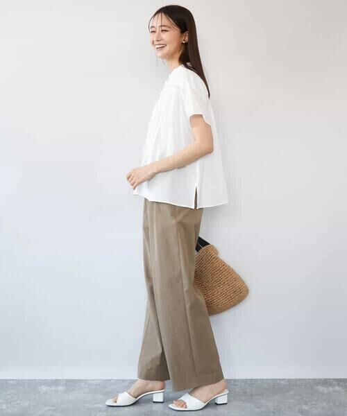 MK MICHEL KLEIN / エムケーミッシェルクラン シャツ・ブラウス | [洗える]オーガニックコットン デザインブラウス | 詳細8