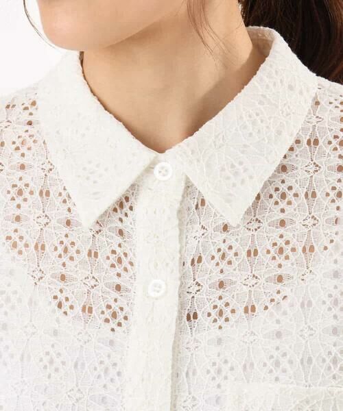 MK MICHEL KLEIN / エムケーミッシェルクラン シャツ・ブラウス | [洗える]幾何レース五分袖シャツブラウス | 詳細20