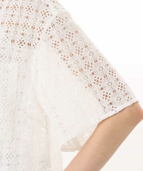 MK MICHEL KLEIN / エムケーミッシェルクラン シャツ・ブラウス | [洗える]幾何レース五分袖シャツブラウス | 詳細21