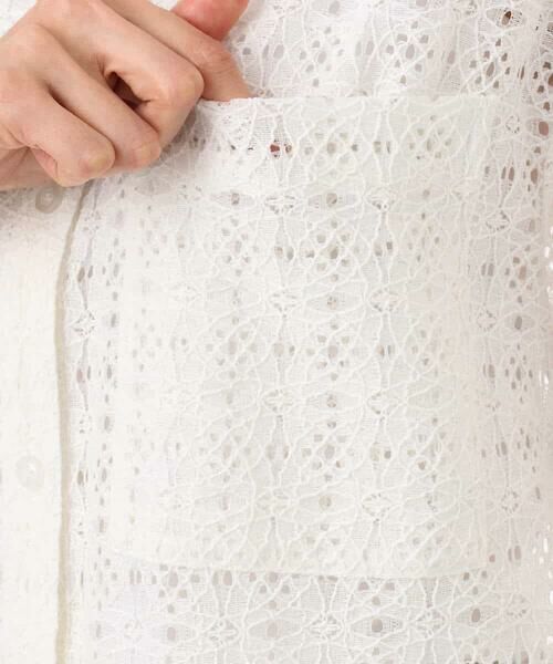 MK MICHEL KLEIN / エムケーミッシェルクラン シャツ・ブラウス | [洗える]幾何レース五分袖シャツブラウス | 詳細23