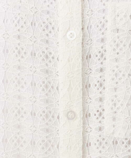 MK MICHEL KLEIN / エムケーミッシェルクラン シャツ・ブラウス | [洗える]幾何レース五分袖シャツブラウス | 詳細24