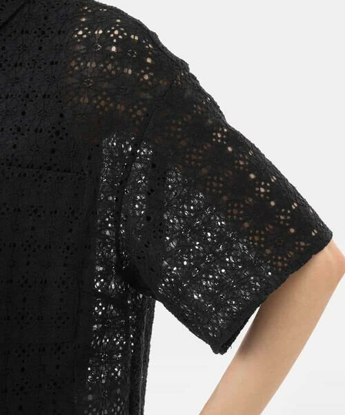 MK MICHEL KLEIN / エムケーミッシェルクラン シャツ・ブラウス | [洗える]幾何レース五分袖シャツブラウス | 詳細26