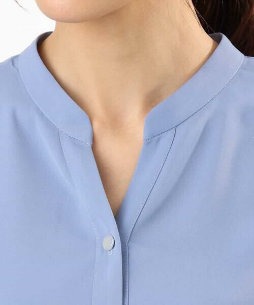 MK MICHEL KLEIN / エムケーミッシェルクラン シャツ・ブラウス | [接触冷感/洗える]フリルスリーブブラウス | 詳細16