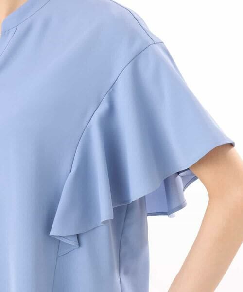 MK MICHEL KLEIN / エムケーミッシェルクラン シャツ・ブラウス | [接触冷感/洗える]フリルスリーブブラウス | 詳細17
