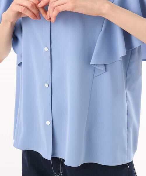 MK MICHEL KLEIN / エムケーミッシェルクラン シャツ・ブラウス | [接触冷感/洗える]フリルスリーブブラウス | 詳細18