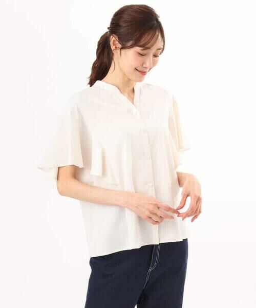 MK MICHEL KLEIN / エムケーミッシェルクラン シャツ・ブラウス | [接触冷感/洗える]フリルスリーブブラウス | 詳細20