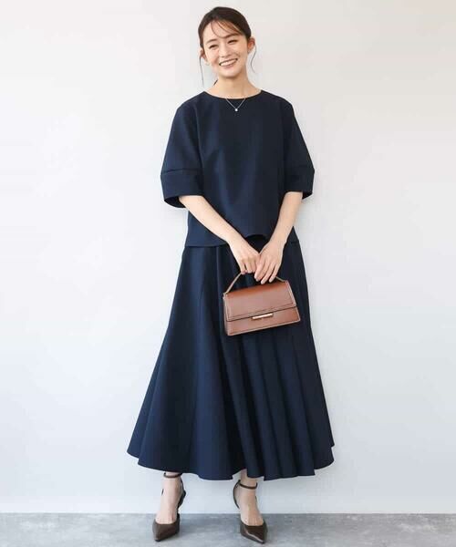 MK MICHEL KLEIN / エムケーミッシェルクラン シャツ・ブラウス | [撥水/UVカット/洗える]ランタンスリーブブラウス | 詳細10