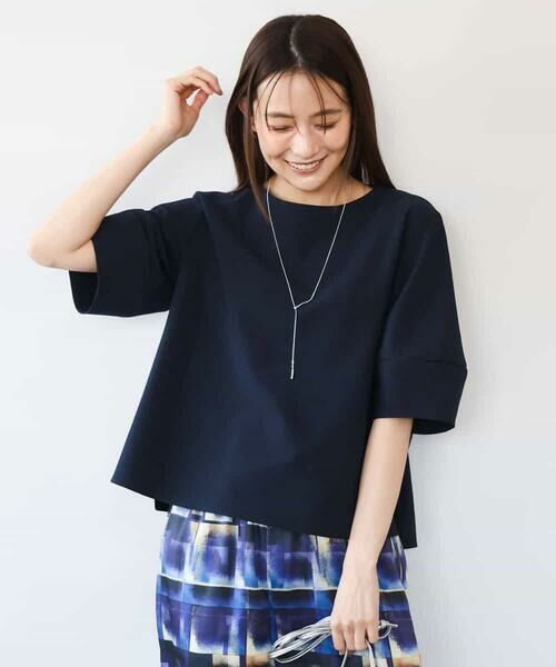 MK MICHEL KLEIN / エムケーミッシェルクラン シャツ・ブラウス | [撥水/UVカット/洗える]ランタンスリーブブラウス | 詳細11