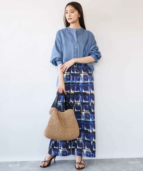 MK MICHEL KLEIN / エムケーミッシェルクラン シャツ・ブラウス | [接触冷感/通気性/洗える]ラミーリネン混シャツブラウス | 詳細14