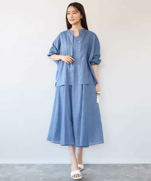 MK MICHEL KLEIN / エムケーミッシェルクラン シャツ・ブラウス | [接触冷感/通気性/洗える]ラミーリネン混シャツブラウス | 詳細21