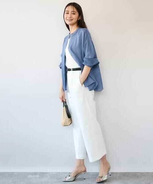 MK MICHEL KLEIN / エムケーミッシェルクラン シャツ・ブラウス | [接触冷感/通気性/洗える]ラミーリネン混シャツブラウス | 詳細28