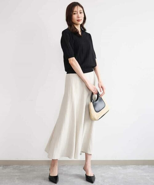 MK MICHEL KLEIN / エムケーミッシェルクラン カットソー | [洗える]衿付きスキッパーデザインニット | 詳細10