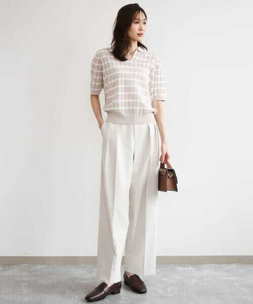 MK MICHEL KLEIN / エムケーミッシェルクラン カットソー | [洗える]衿付きスキッパーデザインニット | 詳細20